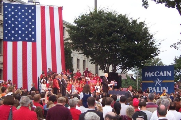 John McCain at the Media rally